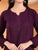 Maryam Chikankari Rayon Co-ord Set (Wine)