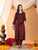 Priya Chikankari Kurta Palazzo Cotton Co-ord Set (Brown)
