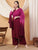 Meher Chikankari Ombre Rayon Co-ord Set (Wine)