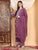 Haya Chikankari Rayon Co-ord Set (Mauve)