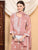 Haya Chikankari Rayon Co-ord Set (Nude Coral)