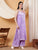 Raha Chikankari Strappy Rayon Co-ord Set (Lilac)